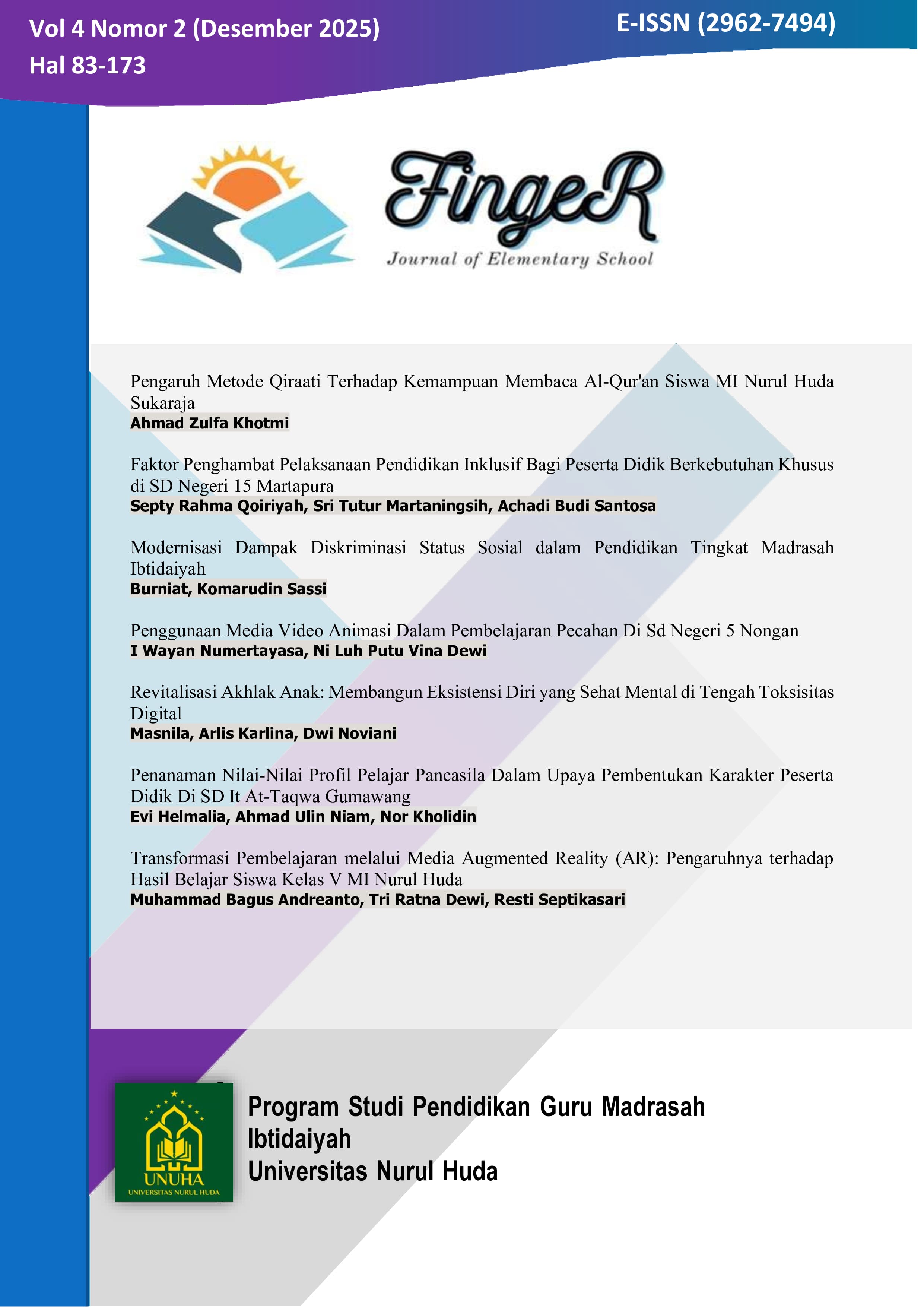 					View Vol. 4 No. 2 (2025): Edisi: Desember
				